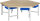 RAU Gruppenwerkbank 401, B2700xT2340xH790-1140mm, 6x1Schublade-TA, 03-401-135B4H.11