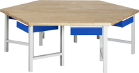 RAU Gruppenwerkbank 401, B2700xT2340xH850mm,...