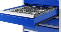 RAU Gruppenwerkbank 427-EA, B2700xT2340xH800-1150mm, 6x3Schubladen-VA, 13-427-135B5H-EA1.11
