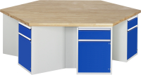 RAU Gruppenwerkbank 467, B2700xT2340xH850mm,...