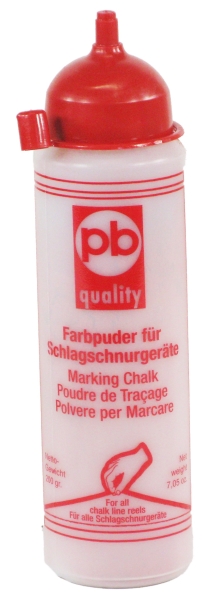 Farbpuder in KST-Flasche rot 400 g hochwertiges Qualitäts-Farbpulver für Schlagschnur