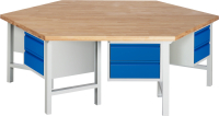 RAU Gruppenwerkbank 425I, B2700xT2340xH840mm,...