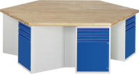 RAU Gruppenwerkbank 492I, B2700xT2340xH890mm,...