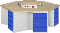 RAU Gruppenwerkbank 496I-EA, B2700xT2340xH890mm,...