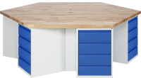RAU Gruppenwerkbank 496I, B2700xT2340xH890mm,...