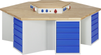 RAU Gruppenwerkbank 497I-EA, B2700xT2340xH890mm,...