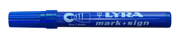 LYRA Permanent-Marker 1-4 mm blau