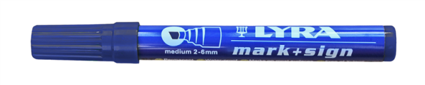 LYRA Permanent-Marker 2-6 mm blau