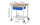 RAU Fahrbare Werkbank 8001, B750xT700xH880-1080mm, Ablageboden-MT, 1xSchublade-TA, 05-8001A6-077B4H.11