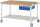 RAU Fahrbare Werkbank 8001, B1500xT900xH880-1080mm, Ablageboden-MT, 1xSchublade-TA, 05-8001A6-159B4H.11
