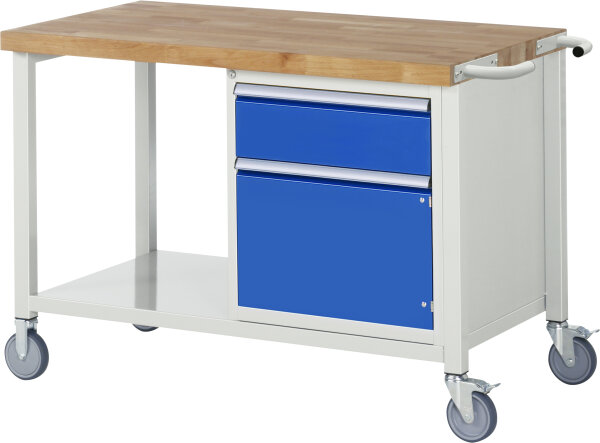 RAU Fahrbare Werkbank 8152, B1250xT700xH880mm, 1xSchublade-TA, 1xTür, 05-8152A6-127B4S.11