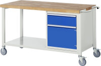 RAU Fahrbare Werkbank 8152, B1500xT700xH880mm, 1xSchublade-TA, 1xTür, 05-8152A6-157B4S.11