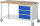 RAU Fahrbare Werkbank 8157, B1500xT700xH880-1080mm, 3xSchublade-TA, 05-8157A6-157B4H.11