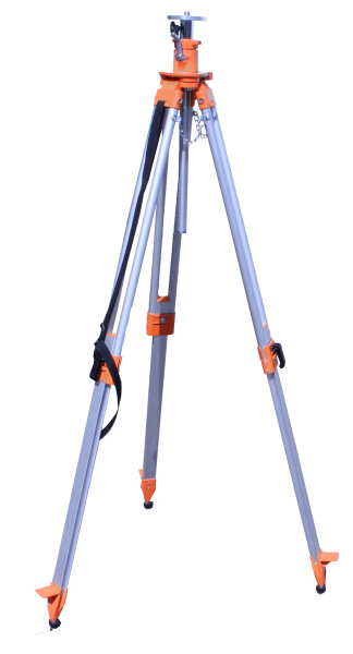 Profibau Kurbelstativ 70428 mit Gleitverschluss, wasserdicht, 80-200 cm, für Rotations- und Linienlaser, mit Dosenlibelle