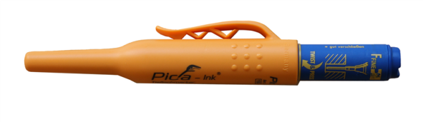 Pica-Marker Ink Tieflochmarker 70670 Blau Einzeln Lose, Wasserfest, Edelstahl-Teleskopspitze