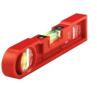 Torpedo-Wasserwaage 70710 Spezialkunststoff rot, 220 mm,...