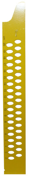 Zimmermannswinkel gelb/pulverbeschichtet, 700 mm, mit Anreißlöchern