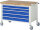 RAU Fahrbare Werkbank 8371, B1250xT700xH880-1080mm, 5xSchublade-TA, 05-8371A2-127B4H.11