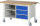 RAU Fahrbare Werkbank 8462, B1500xT700xH880-1080mm, 3xSchublade-TA, 05-8462A2-157B4H.11