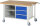 RAU Fahrbare Werkbank 8462, B1500xT900xH880-1080mm, 3xSchublade-TA, 05-8462A2-159B4H.11