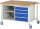 RAU Fahrbare Werkbank 8463, B1250xT900xH880mm, 4xSchublade-TA, 05-8463A2-129B4S.11