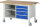 RAU Fahrbare Werkbank 8463, B1500xT700xH880mm, 4xSchublade-TA, 05-8463A2-157B4S.11