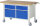 RAU Fahrbare Werkbank 8466, B1500xT700xH880-1080mm, 2xSchublade-TA, 2xTüren, 05-8466A2-157B4H.11