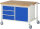 RAU Fahrbare Werkbank 8468, B1250xT900xH880-1080mm, 3xSchublade-TA, 1xTür, 05-8468A2-129B4H.11