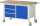 RAU Fahrbare Werkbank 8468, B1500xT700xH880-1080mm, 3xSchublade-TA, 1xTür, 05-8468A2-157B4H.11