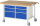 RAU Fahrbare Werkbank 8475, B1500xT900xH880-1080mm, 6xSchublade-TA, 05-8475A2-159B4H.11