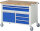 RAU Fahrbare Werkbank 8922, B1250xT700xH920mm, 5xSchublade-TA, 1xTür, 05-8922A2-127B4S.11