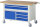 RAU Fahrbare Werkbank 8922, B1500xT700xH920-1120mm, 5xSchublade-TA, 1xTür, 05-8922A2-157B4H.11