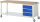 RAU Fahrbare Werkbank 8157, B2000xT700xH880mm, 3xSchublade-VA, 15-8157A6-207B4S.11