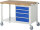 RAU Fahrbare Werkbank 8162, B1250xT700xH880mm, 4xSchublade-VA, 15-8162A6-127B4S.11
