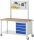 RAU Fahrbare Werkbank 8162, B1500xT900xH880mm, 4xSchublade-VA, 15-8162A6-159B4S.11
