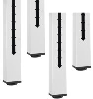 RAU Fahrbare Werkbank 8162, B2000xT700xH880-1080mm, 4xSchublade-VA, 15-8162A6-207B4H.11