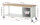 RAU Fahrbare Werkbank 8162, B2000xT700xH880-1080mm, 4xSchublade-VA, 15-8162A6-207B4H.11