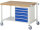 RAU Fahrbare Werkbank 8171, B1250xT900xH880-1080mm, 5xSchublade-VA, 15-8171A6-129B4H.11