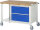 RAU Fahrbare Werkbank 8255, B1250xT700xH880-1080mm, 2xSchublade-VA, 15-8255A6-127B4H.11