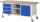RAU Fahrbare Werkbank 8563, B2000xT700xH880-1080mm, 3xSchublade-VA, 1xTür, 15-8563A2-207B4H.11