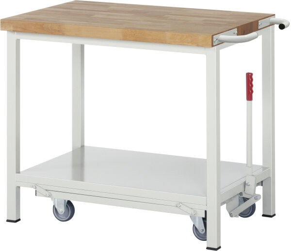 RAU Werkbank mit Fahrgestell 8000-6, B1000xT700xH880mm, 05-8000-6-107B4F.12