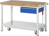 RAU Werkbank mit Fahrgestell 8001, B1250xT700xH880mm,...