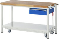 RAU Werkbank mit Fahrgestell 8001, B1500xT700xH880mm,...