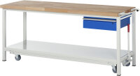 RAU Werkbank mit Fahrgestell 8001, B2000xT700xH880mm,...