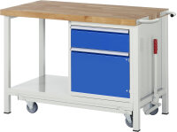 RAU Werkbank mit Fahrgestell 8152, B1250xT700xH880mm,...
