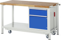 RAU Werkbank mit Fahrgestell 8152, B1500xT700xH880mm,...