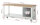 RAU Werkbank mit Fahrgestell 8152, B2000xT700xH880mm, 1xSchublade-TA, 1xTür, 05-8152A6-207B4F.11