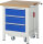 RAU Werkbank mit Fahrgestell 8157, B750xT700xH880mm, 3xSchublade-TA, 05-8157A2-077B4F.11