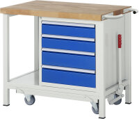 RAU Werkbank mit Fahrgestell 8162, B1000xT700xH880mm,...