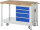 RAU Werkbank mit Fahrgestell 8162, B1250xT700xH880mm, 4xSchublade-TA, 05-8162A6-127B4F.11